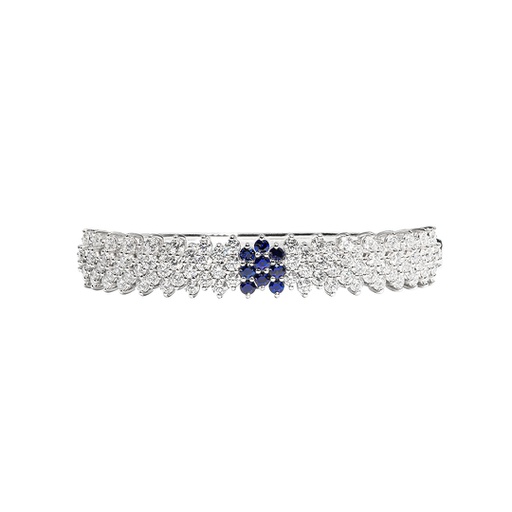 [BA1D1JE1C122(BA0000915)] Caterpillar系列 藍寶石鑽石手環