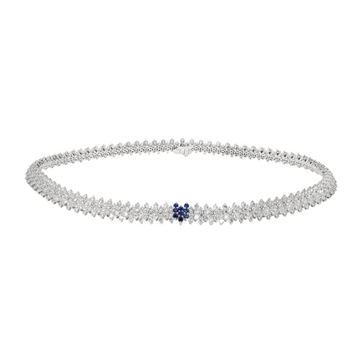 [NE1D1KE1C120(NE0000912)] Caterpillar系列 藍寶石鑽石項鍊