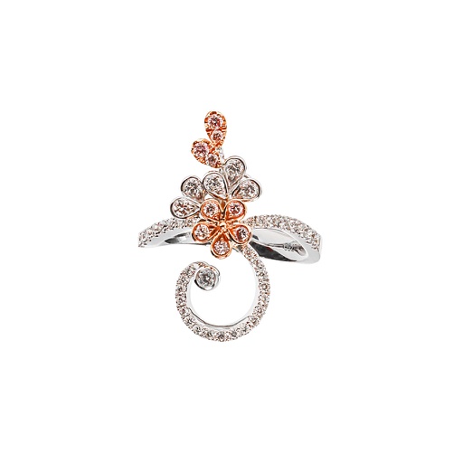 [RI1P1KF1Q140(RI0001355)] Queenie系列 粉色鑽石戒指