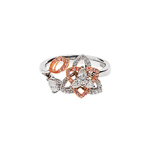 [RI1P1KF1Q142(RI0001358)] Queenie系列 粉色鑽石戒指