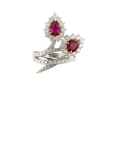 [RI1R7DL1Q090(RI1011231)] Queenie系列 紅寶石鑽石戒指
